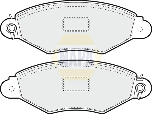 Bremsbelagsatz, Scheibenbremse NAPA NBP1023