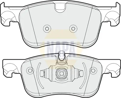 Bremsbelagsatz, Scheibenbremse Vorderachse NAPA NBP1025