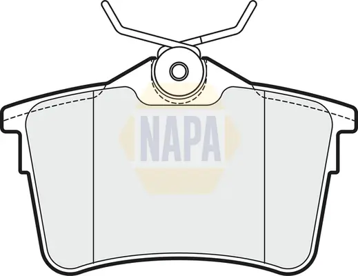 Bremsbelagsatz, Scheibenbremse Hinterachse NAPA NBP1026 Bild Bremsbelagsatz, Scheibenbremse Hinterachse NAPA NBP1026