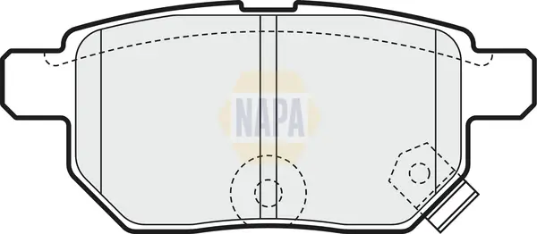 Bremsbelagsatz, Scheibenbremse Hinterachse NAPA NBP1036