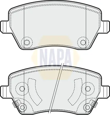 Bremsbelagsatz, Scheibenbremse Vorderachse NAPA NBP1037
