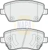 Bremsbelagsatz, Scheibenbremse Vorderachse NAPA NBP1037