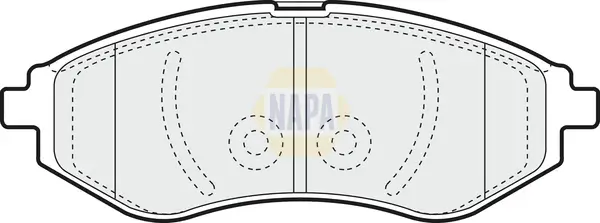 Bremsbelagsatz, Scheibenbremse Vorderachse NAPA NBP1038