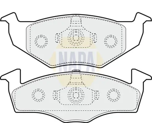 Bremsbelagsatz, Scheibenbremse Vorderachse NAPA NBP1050