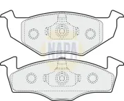 Bremsbelagsatz, Scheibenbremse Vorderachse NAPA NBP1050
