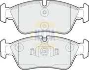 Bremsbelagsatz, Scheibenbremse Vorderachse NAPA NBP1055