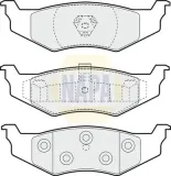 Bremsbelagsatz, Scheibenbremse Hinterachse NAPA NBP1070