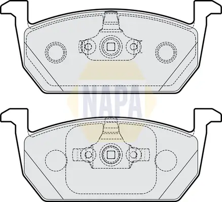 Bremsbelagsatz, Scheibenbremse Vorderachse NAPA NBP1072 Bild Bremsbelagsatz, Scheibenbremse Vorderachse NAPA NBP1072