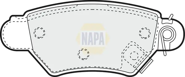 Bremsbelagsatz, Scheibenbremse NAPA NBP1082