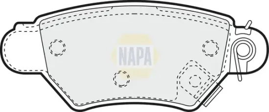 Bremsbelagsatz, Scheibenbremse NAPA NBP1082 Bild Bremsbelagsatz, Scheibenbremse NAPA NBP1082