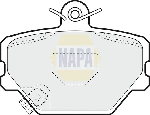 Bremsbelagsatz, Scheibenbremse Vorderachse NAPA NBP1083