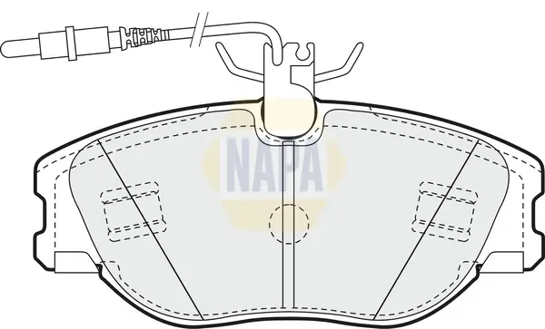 Bremsbelagsatz, Scheibenbremse Vorderachse NAPA NBP1085