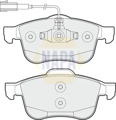 Bremsbelagsatz, Scheibenbremse Vorderachse NAPA NBP1089
