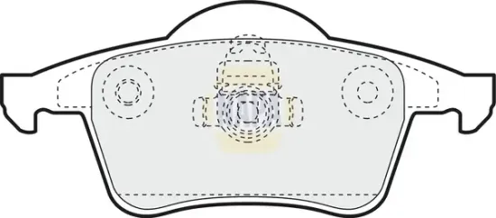 Bremsbelagsatz, Scheibenbremse Hinterachse NAPA NBP1098 Bild Bremsbelagsatz, Scheibenbremse Hinterachse NAPA NBP1098