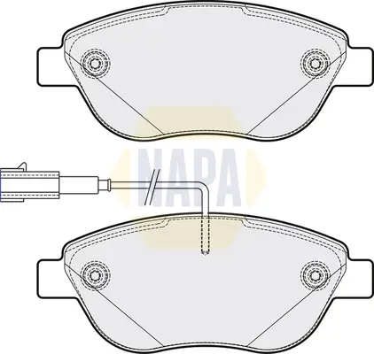 Bremsbelagsatz, Scheibenbremse Vorderachse NAPA NBP1099