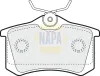 Bremsbelagsatz, Scheibenbremse Hinterachse NAPA NBP1100