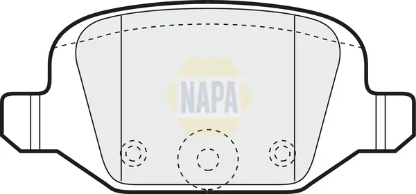Bremsbelagsatz, Scheibenbremse Hinterachse NAPA NBP1101