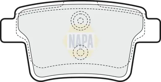 Bremsbelagsatz, Scheibenbremse Hinterachse NAPA NBP1106 Bild Bremsbelagsatz, Scheibenbremse Hinterachse NAPA NBP1106