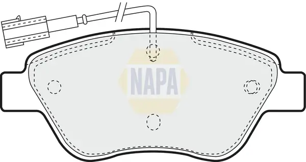 Bremsbelagsatz, Scheibenbremse Vorderachse NAPA NBP1107
