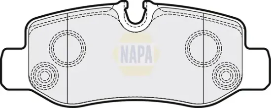 Bremsbelagsatz, Scheibenbremse Hinterachse NAPA NBP1110 Bild Bremsbelagsatz, Scheibenbremse Hinterachse NAPA NBP1110