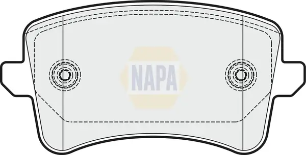 Bremsbelagsatz, Scheibenbremse Hinterachse NAPA NBP1115