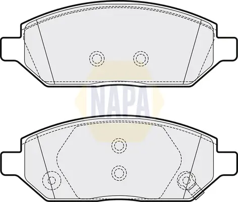Bremsbelagsatz, Scheibenbremse Vorderachse NAPA NBP1116
