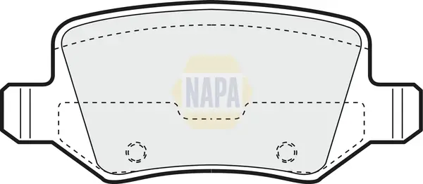Bremsbelagsatz, Scheibenbremse Hinterachse NAPA NBP1120