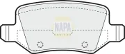 Bremsbelagsatz, Scheibenbremse Hinterachse NAPA NBP1120