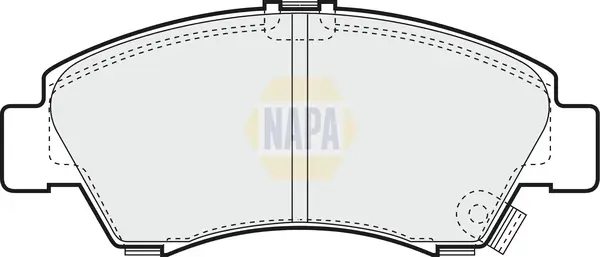 Bremsbelagsatz, Scheibenbremse Vorderachse NAPA NBP1121