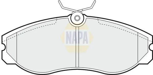 Bremsbelagsatz, Scheibenbremse Vorderachse NAPA NBP1130