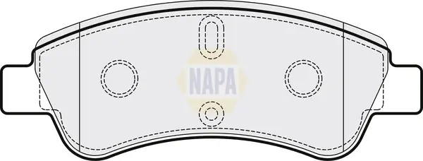 Bremsbelagsatz, Scheibenbremse Vorderachse NAPA NBP1146