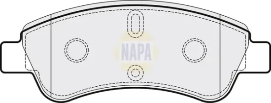 Bremsbelagsatz, Scheibenbremse Vorderachse NAPA NBP1146 Bild Bremsbelagsatz, Scheibenbremse Vorderachse NAPA NBP1146