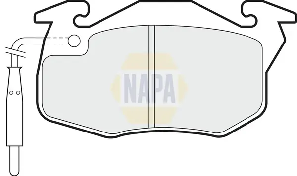 Bremsbelagsatz, Scheibenbremse Vorderachse NAPA NBP1149