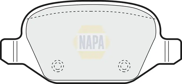 Bremsbelagsatz, Scheibenbremse Hinterachse NAPA NBP1153