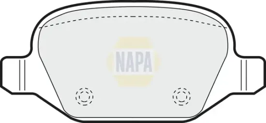 Bremsbelagsatz, Scheibenbremse Hinterachse NAPA NBP1153 Bild Bremsbelagsatz, Scheibenbremse Hinterachse NAPA NBP1153