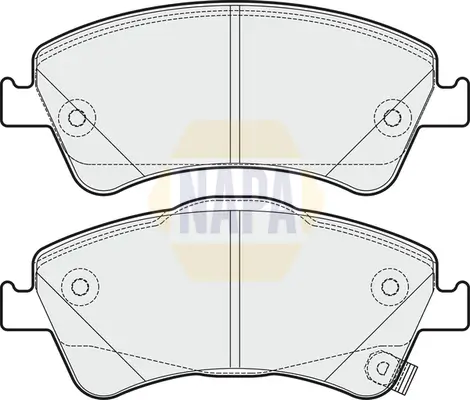 Bremsbelagsatz, Scheibenbremse Vorderachse NAPA NBP1155