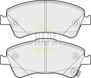Bremsbelagsatz, Scheibenbremse Vorderachse NAPA NBP1155