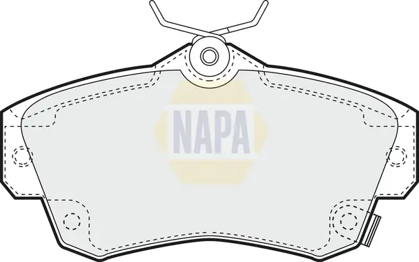 Bremsbelagsatz, Scheibenbremse Vorderachse NAPA NBP1163