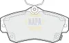 Bremsbelagsatz, Scheibenbremse Vorderachse NAPA NBP1163
