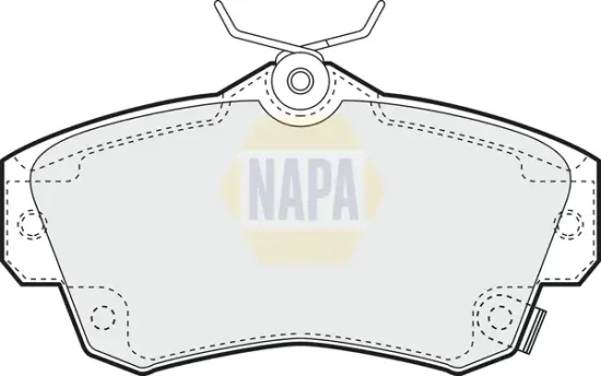 Bremsbelagsatz, Scheibenbremse Vorderachse NAPA NBP1163 Bild Bremsbelagsatz, Scheibenbremse Vorderachse NAPA NBP1163