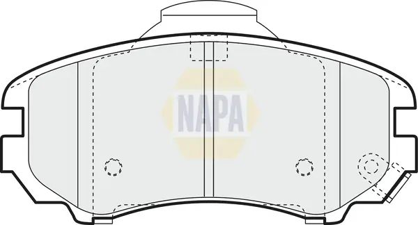 Bremsbelagsatz, Scheibenbremse Vorderachse NAPA NBP1173