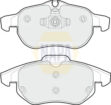 Bremsbelagsatz, Scheibenbremse Vorderachse NAPA NBP1175