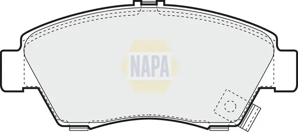 Bremsbelagsatz, Scheibenbremse Vorderachse NAPA NBP1195