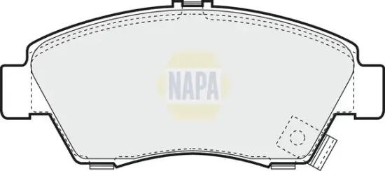 Bremsbelagsatz, Scheibenbremse Vorderachse NAPA NBP1195 Bild Bremsbelagsatz, Scheibenbremse Vorderachse NAPA NBP1195