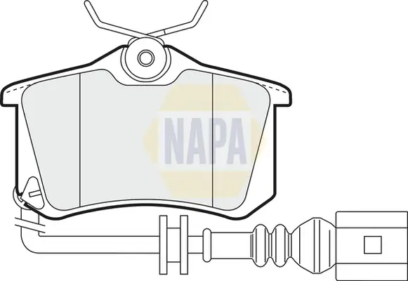 Bremsbelagsatz, Scheibenbremse Hinterachse NAPA NBP1202