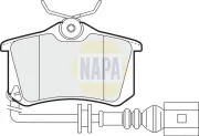 Bremsbelagsatz, Scheibenbremse Hinterachse NAPA NBP1202