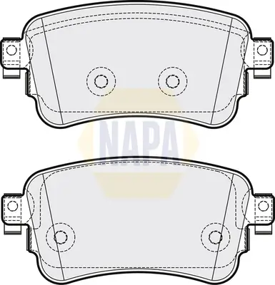 Bremsbelagsatz, Scheibenbremse Hinterachse NAPA NBP1205