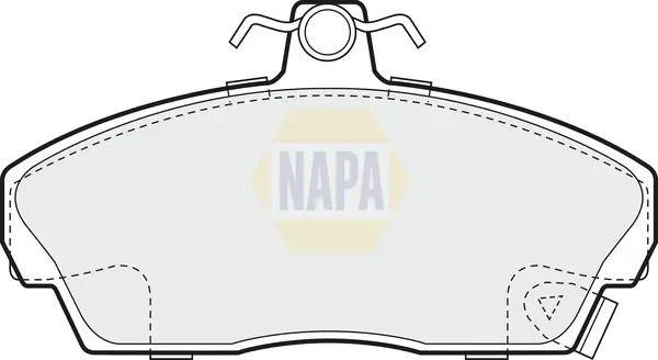 Bremsbelagsatz, Scheibenbremse Vorderachse NAPA NBP1209