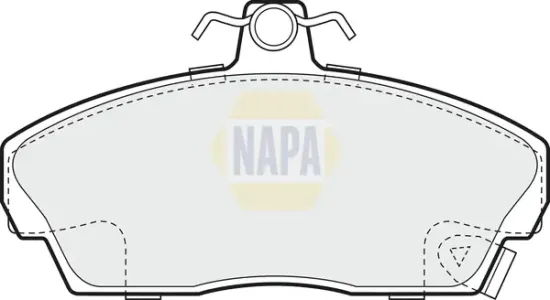 Bremsbelagsatz, Scheibenbremse Vorderachse NAPA NBP1209 Bild Bremsbelagsatz, Scheibenbremse Vorderachse NAPA NBP1209