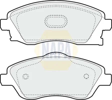 Bremsbelagsatz, Scheibenbremse Vorderachse NAPA NBP1215